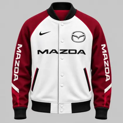 Mazda | Raglan Piped Racing Baseball Jacket