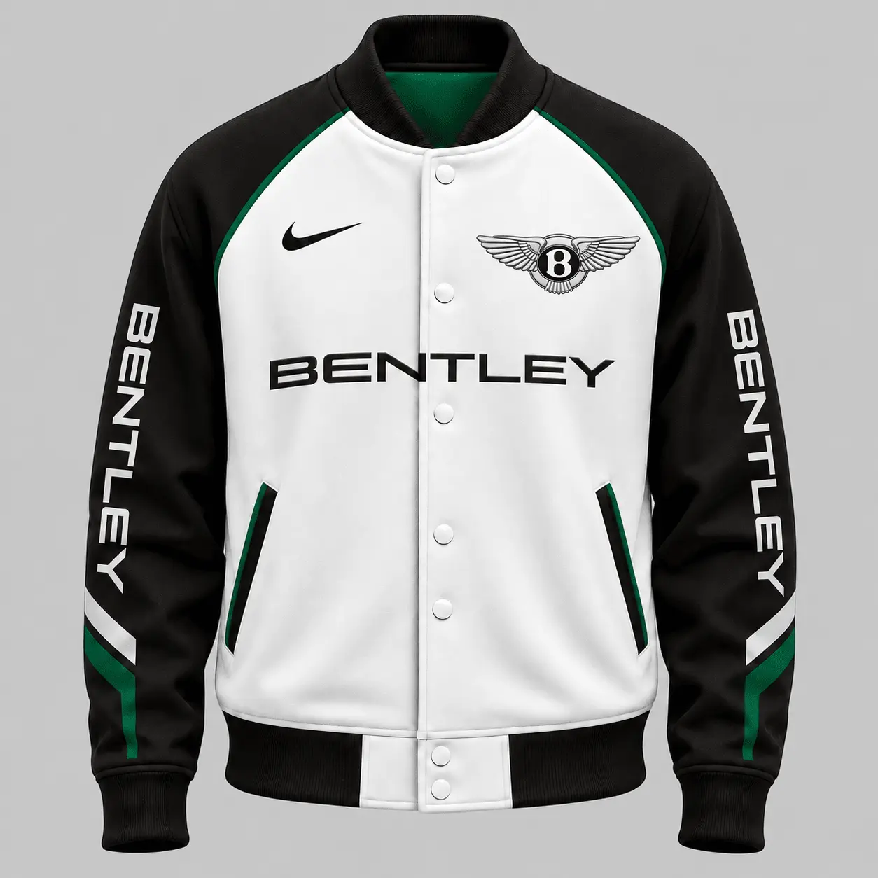 Bentley | Raglan Piped Racing Baseball Jacket