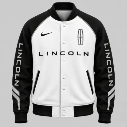 Lincoln | Raglan Piped Racing Baseball Jacket