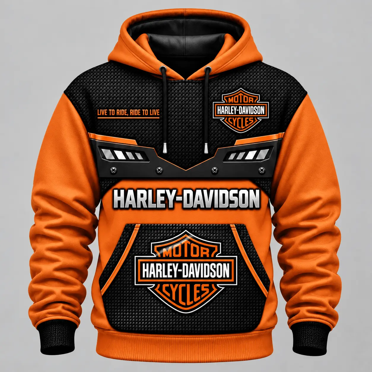 Harley-Davidson | Armored Grille Graphic Hoodie
