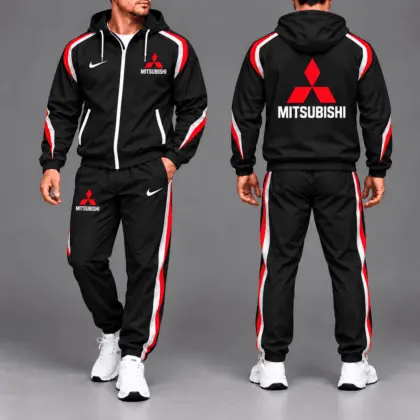 Mitsubishi | Luxury Racing Stripe Hoodie & Jogger Set