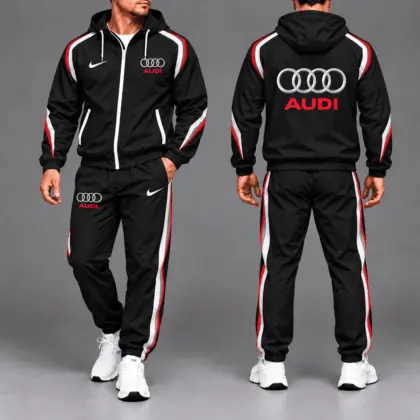 Audi | Luxury Racing Stripe Hoodie & Jogger Set
