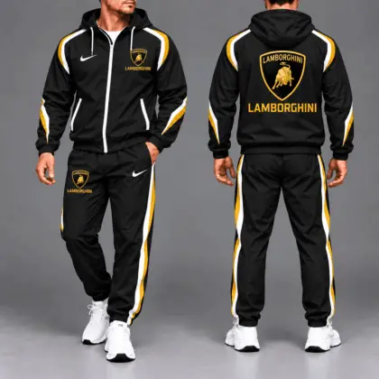 Lamborghini | Luxury Racing Stripe Hoodie & Jogger Set
