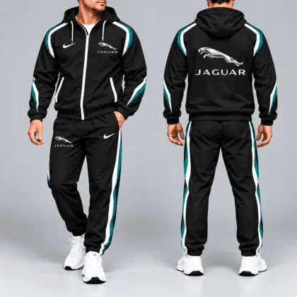 Jaguar | Luxury Racing Stripe Hoodie & Jogger Set