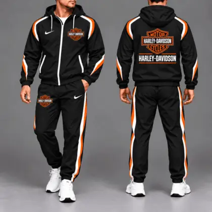 Harley-Davidson | Luxury Racing Stripe Hoodie & Jogger Set