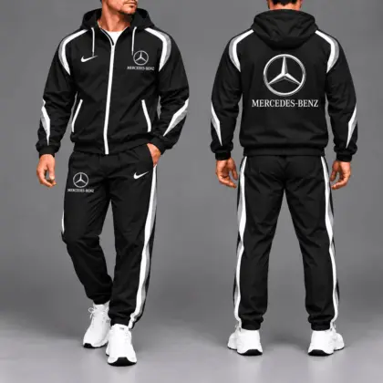 Mercedes-Benz | Luxury Racing Stripe Hoodie & Jogger Set