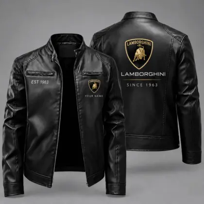 Lamborghini | Vintage Auto Heritage Leather Jacket