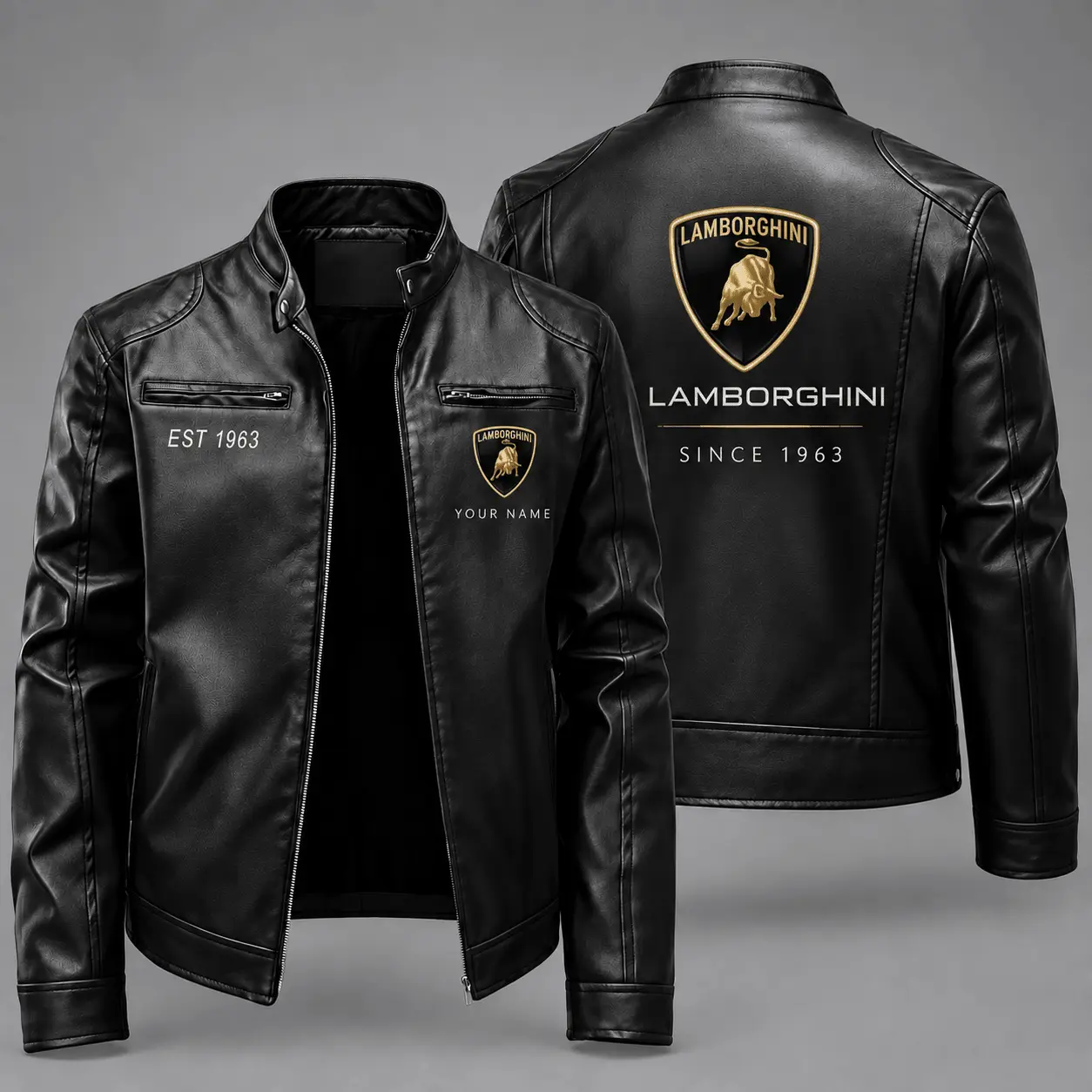 Lamborghini | Vintage Auto Heritage Leather Jacket