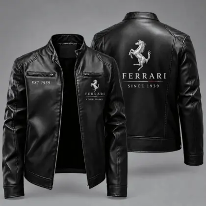 Ferrari | Vintage Auto Heritage Leather Jacket