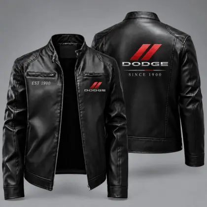 Dodge | Vintage Auto Heritage Leather Jacket