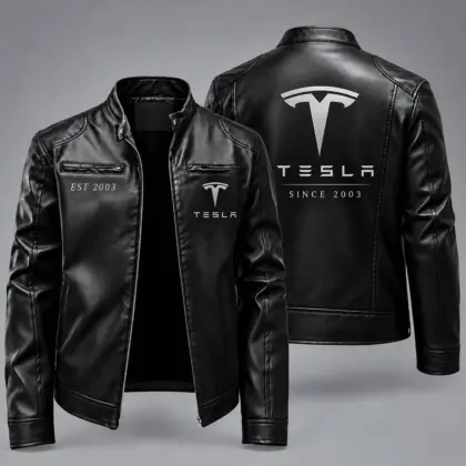 Tesla | Vintage Auto Heritage Leather Jacket
