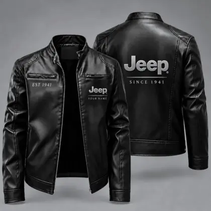 Jeep | Vintage Auto Heritage Leather Jacket