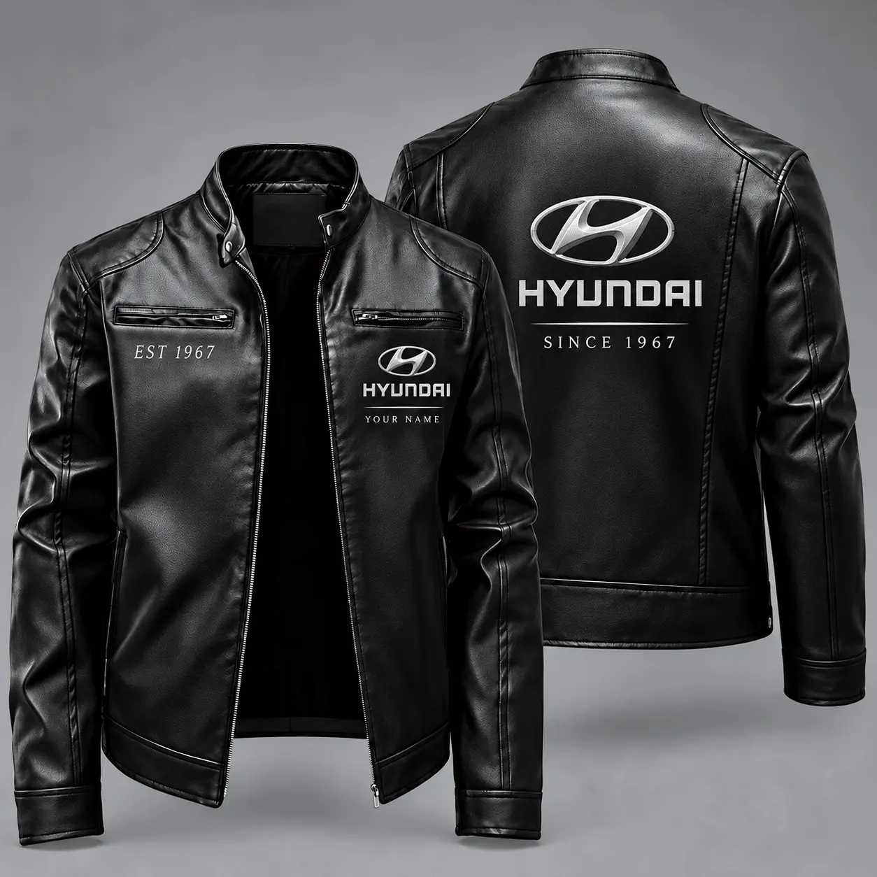 Hyundai | Vintage Auto Heritage Leather Jacket