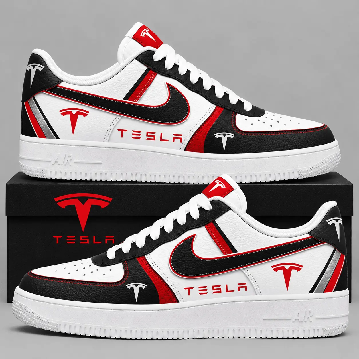 Tesla | Automotive Heritage Logo Air Force 1 Sneakers