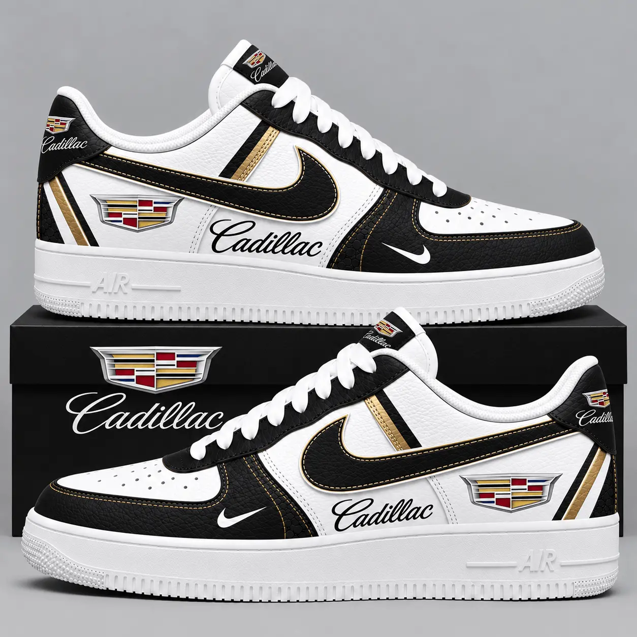 Cadillac | Automotive Heritage Logo Air Force 1 Sneakers