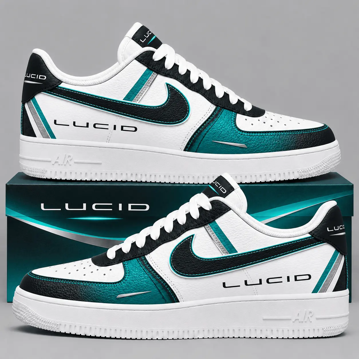 Lucid | Automotive Heritage Logo Air Force 1 Sneakers