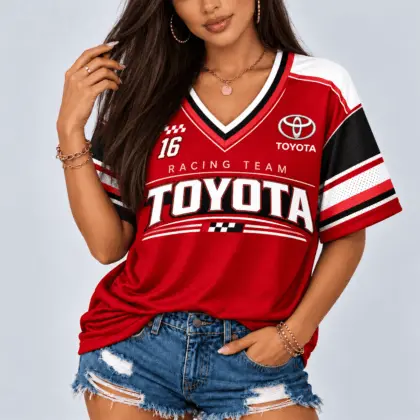 Toyota | Racing Team Heritage Stripe V-Neck Shirt