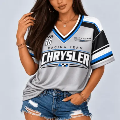 Chrysler | Racing Team Heritage Stripe V-Neck Shirt