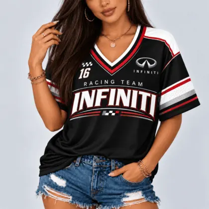 Infiniti | Racing Team Heritage Stripe V-Neck Shirt