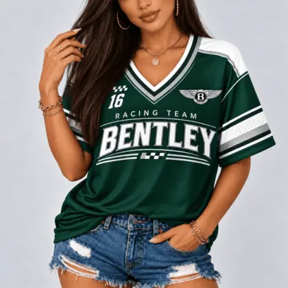Bentley | Racing Team Heritage Stripe V-Neck Shirt