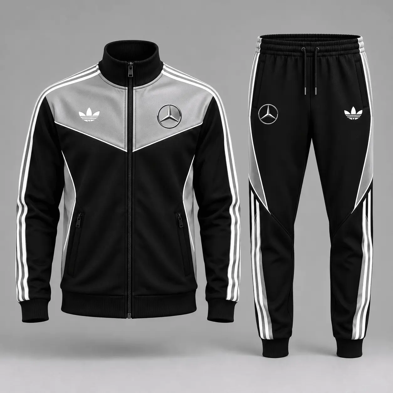 Mercedes-Benz | Automotive Tracksuit Set – Zip Jacket & Jogger Pants