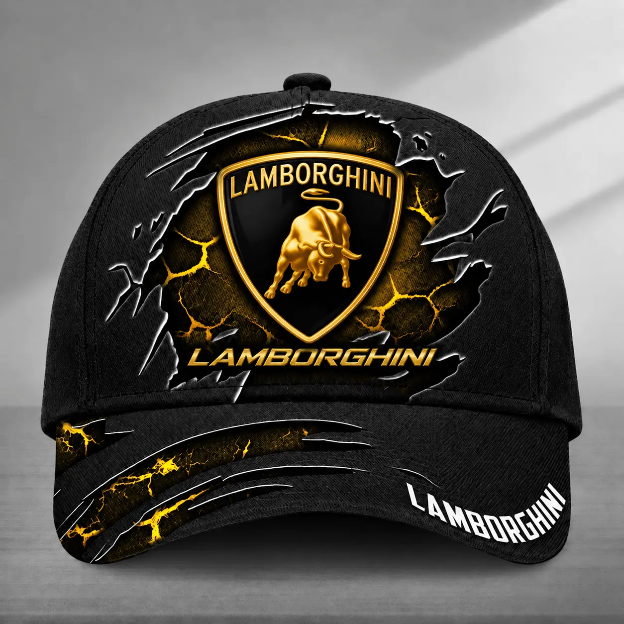 Lamborghini | Inspired Cracked Metal Cap