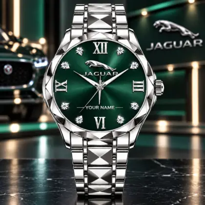Jaguar | Luxury Silver Stainless Steel Watch &ndash; Personalized Name Edition