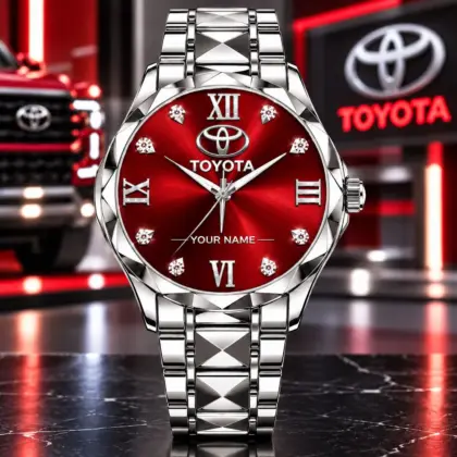 Toyota | Luxury Silver Stainless Steel Watch &ndash; Personalized Name Edition