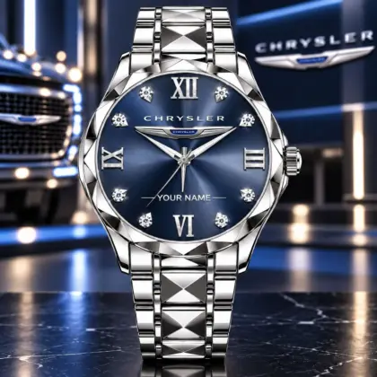Chrysler | Luxury Silver Stainless Steel Watch &ndash; Personalized Name Edition