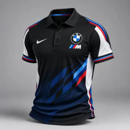 BMW | Luxury Motorsport Carbon Fiber Graphic Racing Polo Shirt