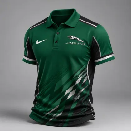 Jaguar | Luxury Motorsport Carbon Fiber Graphic Racing Polo Shirt