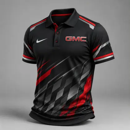 GMC | Luxury Motorsport Carbon Fiber Graphic Racing Polo Shirt