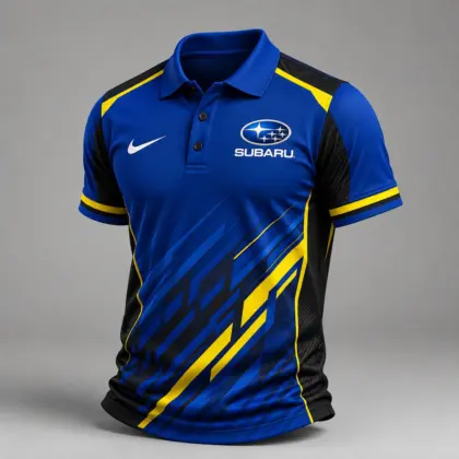 Subaru | Luxury Motorsport Carbon Fiber Graphic Racing Polo Shirt