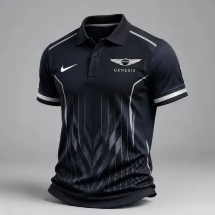 Genesis | Luxury Motorsport Carbon Fiber Graphic Racing Polo Shirt