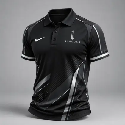Lincoln | Luxury Motorsport Carbon Fiber Graphic Racing Polo Shirt