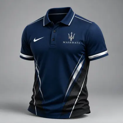 Maserati | Luxury Motorsport Carbon Fiber Graphic Racing Polo Shirt