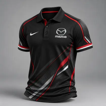 Mazda | Luxury Motorsport Carbon Fiber Graphic Racing Polo Shirt