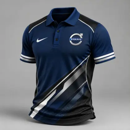 Volvo | Luxury Motorsport Carbon Fiber Graphic Racing Polo Shirt