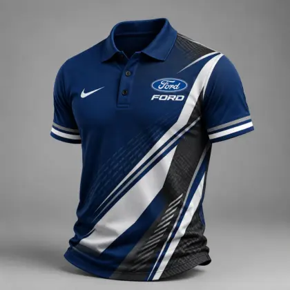Ford | Luxury Motorsport Carbon Fiber Graphic Racing Polo Shirt