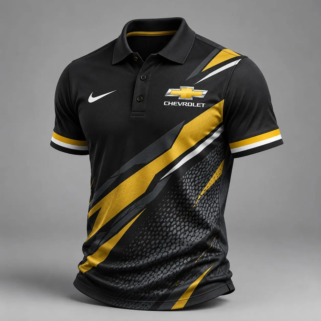 Chevrolet | Luxury Motorsport Carbon Fiber Graphic Racing Polo Shirt