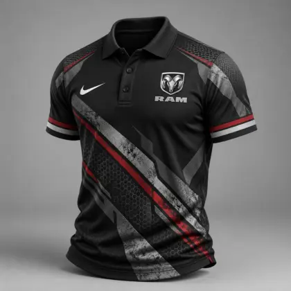 Ram | Luxury Motorsport Carbon Fiber Graphic Racing Polo Shirt