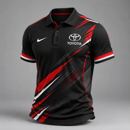 Toyota | Luxury Motorsport Carbon Fiber Graphic Racing Polo Shirt
