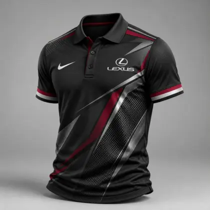 Lexus | Luxury Motorsport Carbon Fiber Graphic Racing Polo Shirt