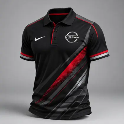 Nissan | Luxury Motorsport Carbon Fiber Graphic Racing Polo Shirt