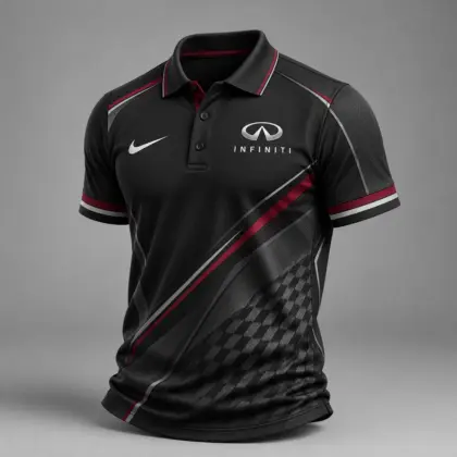 Infiniti | Luxury Motorsport Carbon Fiber Graphic Racing Polo Shirt