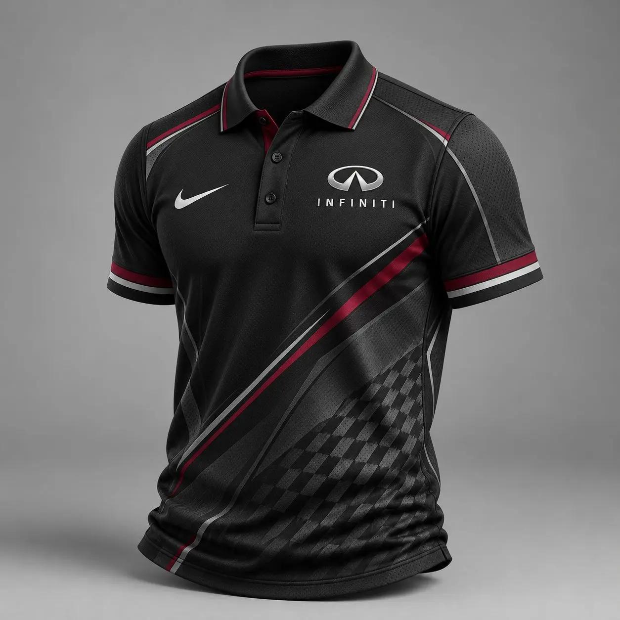 Infiniti | Luxury Motorsport Carbon Fiber Graphic Racing Polo Shirt
