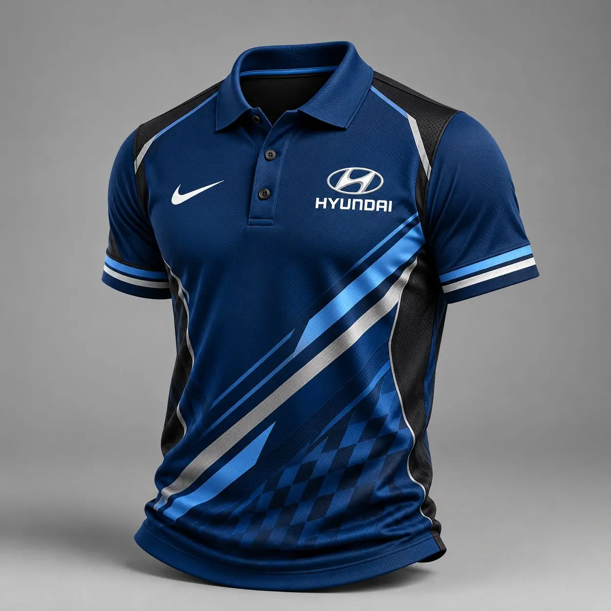 Hyundai | Luxury Motorsport Carbon Fiber Graphic Racing Polo Shirt