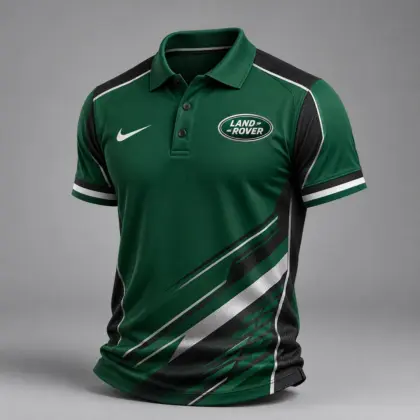Land Rover | Luxury Motorsport Carbon Fiber Graphic Racing Polo Shirt