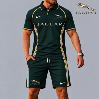 Jaguar | Racing Style Polo Shirt and Shorts Set