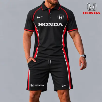Honda | Racing Style Polo Shirt and Shorts Set